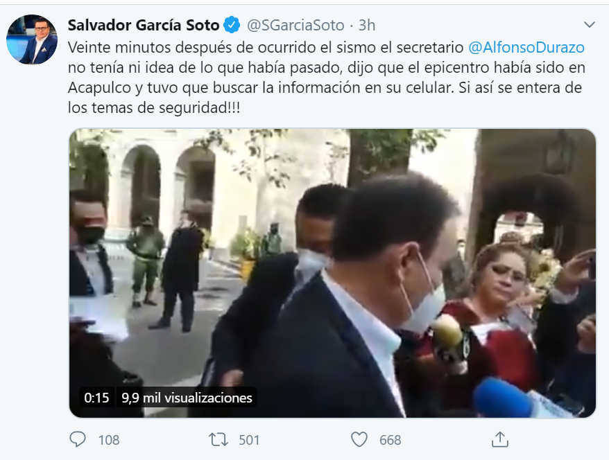 Presidente y Gobernador, cesen a los ineptos de sus gabinetes: Alfredo Martínez de Aguilar