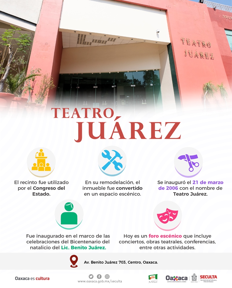 Teatro Juárez de Oaxaca, recinto a la vanguardia cultural