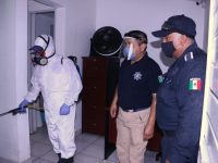 Higieniza Ayuntamiento instalaciones de la Policía Municipal en Mercado de Abasto