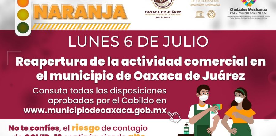 Aprueba Cabildo de Oaxaca de Juárez reapertura de la actividad comercial con medidas sanitarias estrictas