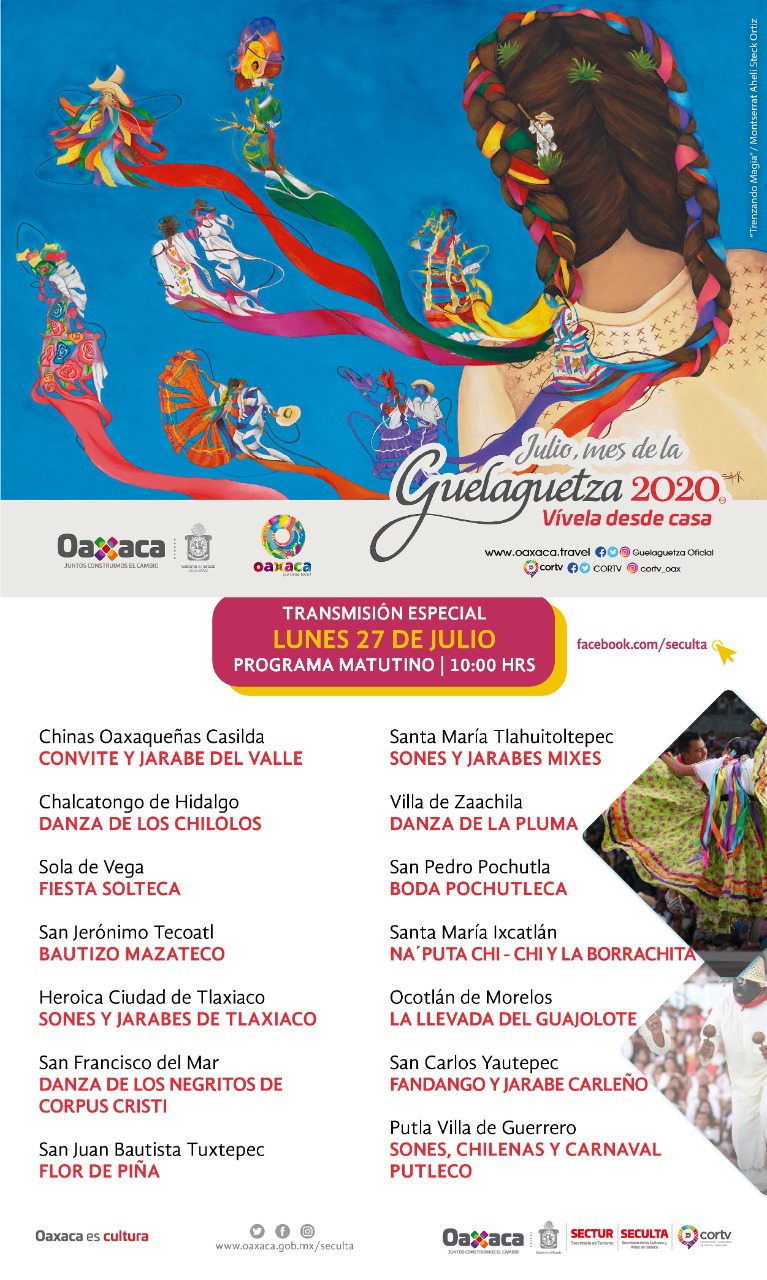 Invita Gobierno del Estado de Oaxaca a disfrutar de la“Guelaguetza ...