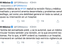 Trasladan a Lozoya a un hospital privado; le permiten revisión de médico particular