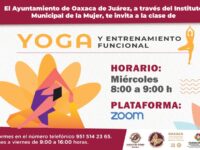 Ofrece Ayuntamiento de Oaxaca de Juárez clases de yoga en línea para mujeres