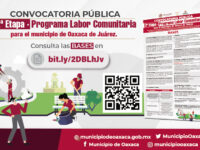 Abre Ayuntamiento de Oaxaca la convocatoria para segunda etapa del Programa Labor Comunitaria