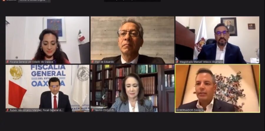 Participa Alejandro Murat en la videoconferencia “Nuevas perspectivas en la impartición de justicia”