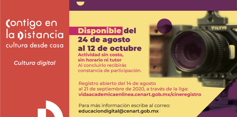Cenart y Seculta invitan a participar en el curso “CineRegistro”