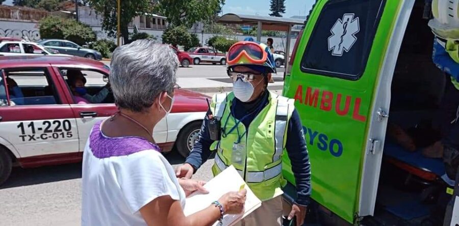 DIF Municipal de Oaxaca de Juárez gestiona atención médica a persona en situación de calle