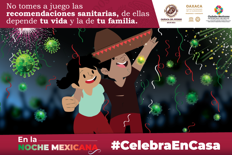 Exhorta Ayuntamiento de Oaxaca a respetar protocolos sanitarios en la Noche Mexicana