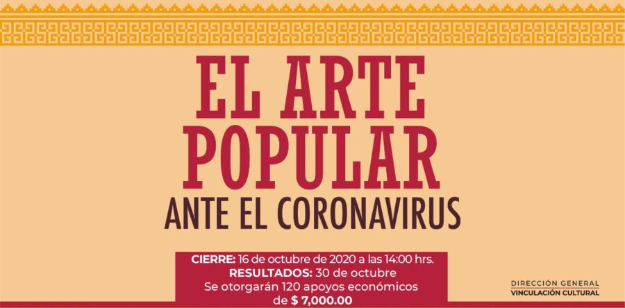 Anuncian convocatoria “El arte popular ante el coronavirus”, para mitigar impacto económico en el sector artístico