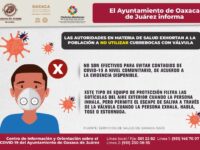 Recomiendan autoridades sanitarias no usar cubrebocas con válvula