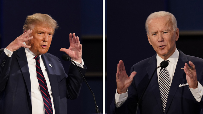 Trump tacha de corrupto a Biden e insulta a migrantes