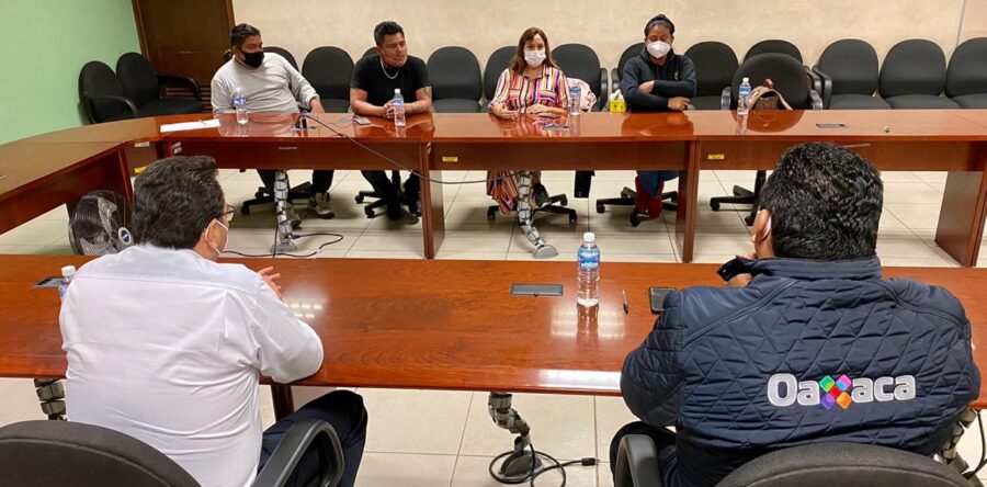Sostiene SSO y SEGEGO reunión de trabajo con integrantes del Movimiento de Ferieros de Oaxaca