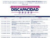 DIF Estatal Oaxaca invita a participar en las actividades organizadas en el marco del Día Internacional de las Personas con Discapacidad