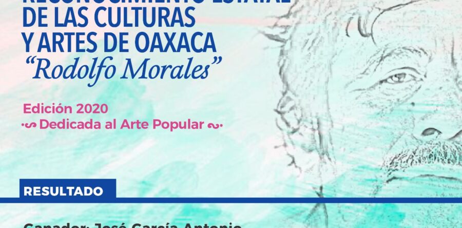 Gana José García Antonio convocatoria del Reconocimiento Estatal de las Culturas y Artes “Rodolfo Morales”