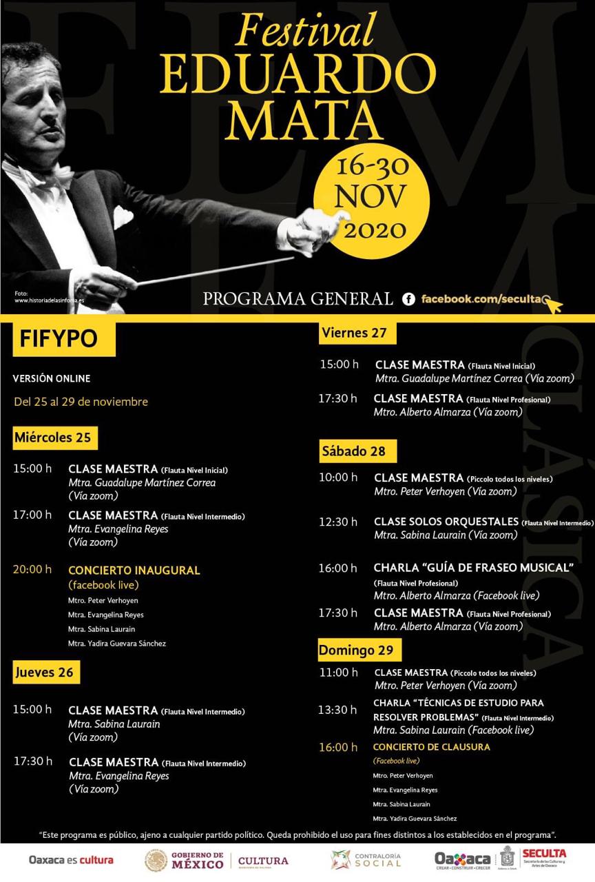 Inaugura Seculta Festival Internacional de Flauta & Piccolo · Oaxaca