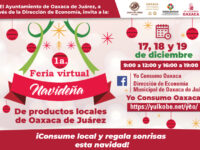 Invita Ayuntamiento de Oaxaca a la Primera Feria Virtual Navideña de productos locales