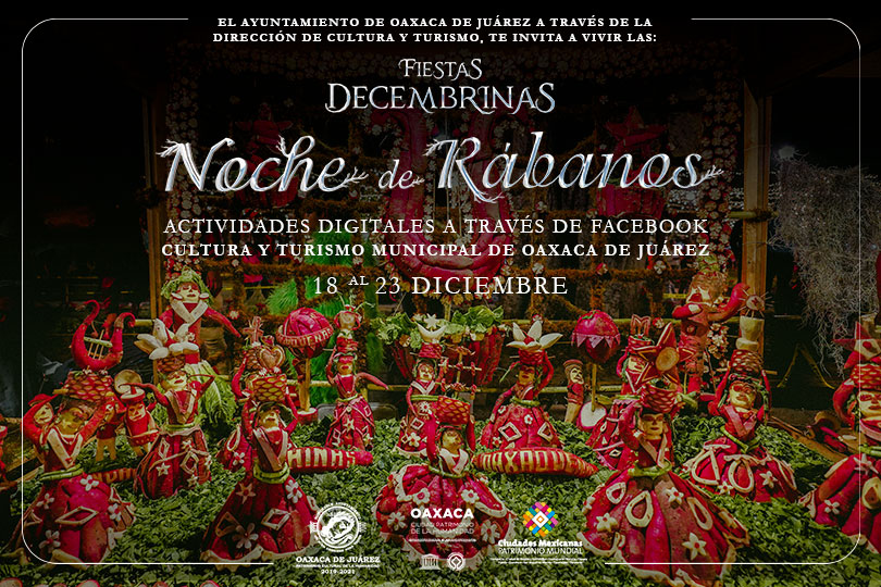 Invita Ayuntamiento de Oaxaca de Juárez al programa virtual “Fiestas Decembrinas”