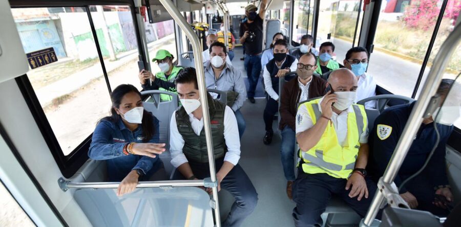 Implementa Semovi recorrido de supervisión del carril preferente  del Citybus Oaxaca
