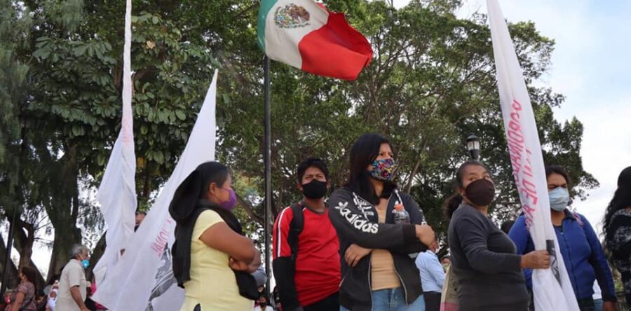 CNPA protesta en la capital del estado