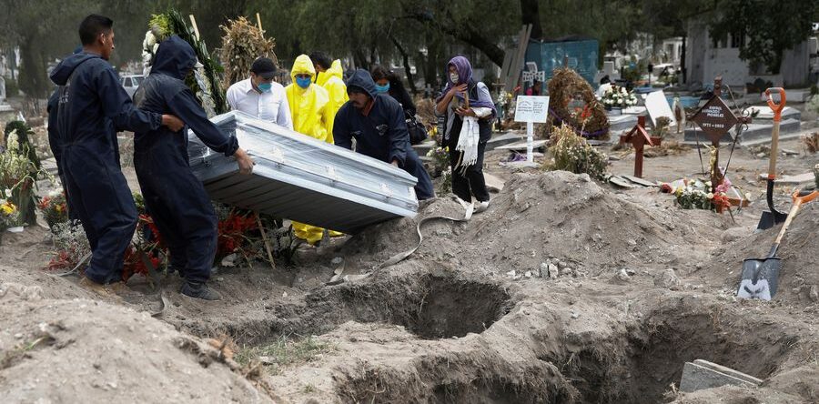 México, de nuevo el tercer país del mundo con más muertes por Covid-19