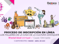 La Casa de la Cultura Oaxaqueña abre proceso de inscripción a sus talleres en línea