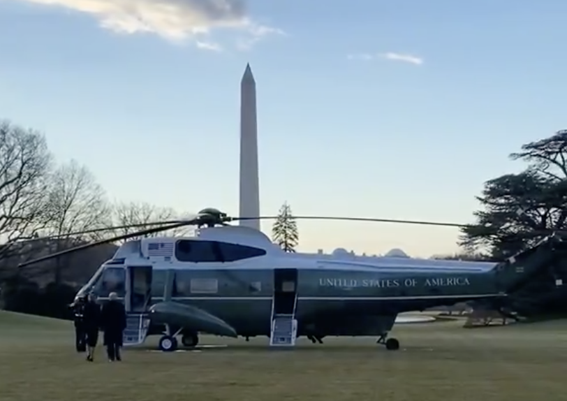 Trump se marcha de la Casa Blanca y parte rumbo a Florida