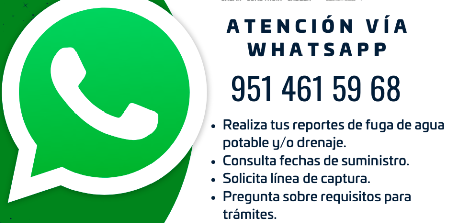 Brinda SAPAO atención a usuarios vía WhatsApp