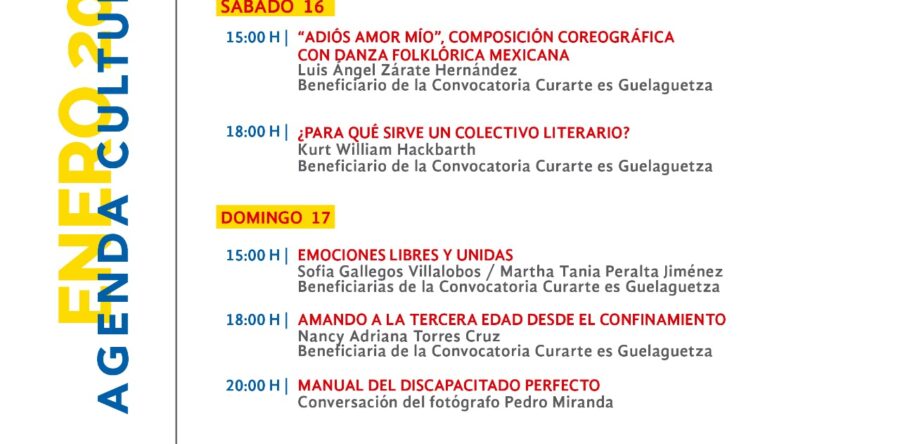 Invita Seculta a disfrutar la programación cultural de fin de semana a través de sus redes sociales