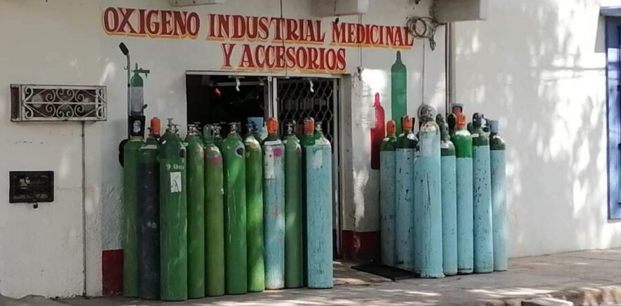 Se escasean los tanques de oxígeno en Oaxaca