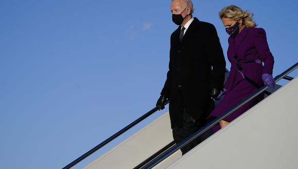 Joe Biden llega a Washington para su toma de posesión como presidente de EU