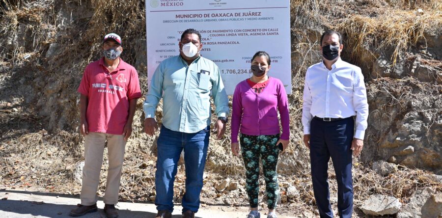 Se benefician 1,304 vecinos de Santa Rosa Panzacola con obra de pavimentación entregada por el Ayuntamiento