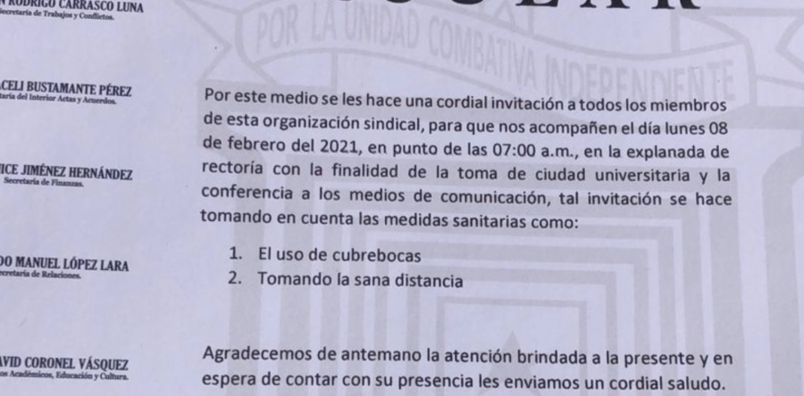 STEUABJO se movilizará el próximo lunes en Ciudad Universitaria