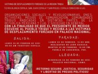 Desplazados Triquis anuncian caravana por la pacificación del pueblo