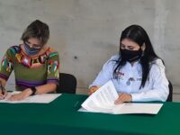Firma IOAM e Incude convenio a favor de la comunidad migrante y familias oaxaqueñas