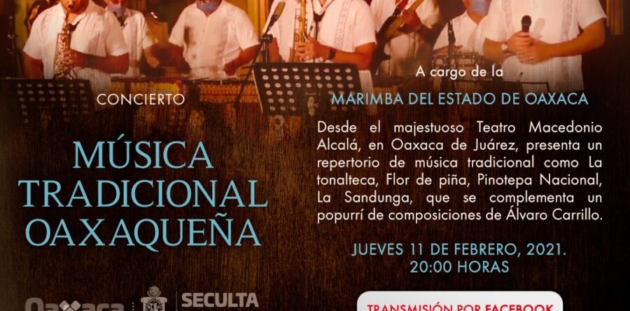 Marimba del Estado de Oaxaca brindará concierto virtual a público de Nuevo León