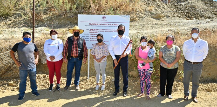 Amplía Ayuntamiento de Oaxaca de Juárez red de drenaje en San Felipe del Agua