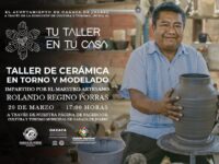 Invita Ayuntamiento de Oaxaca al taller en línea de “Cerámica en torno y modelado”