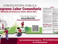Participa en la tercera etapa del programa Labor Comunitaria del Ayuntamiento de Oaxaca