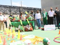 Ivette Morán de Murat e Incude entregan material deportivo en beneficio de 42 entrenadores del estado
