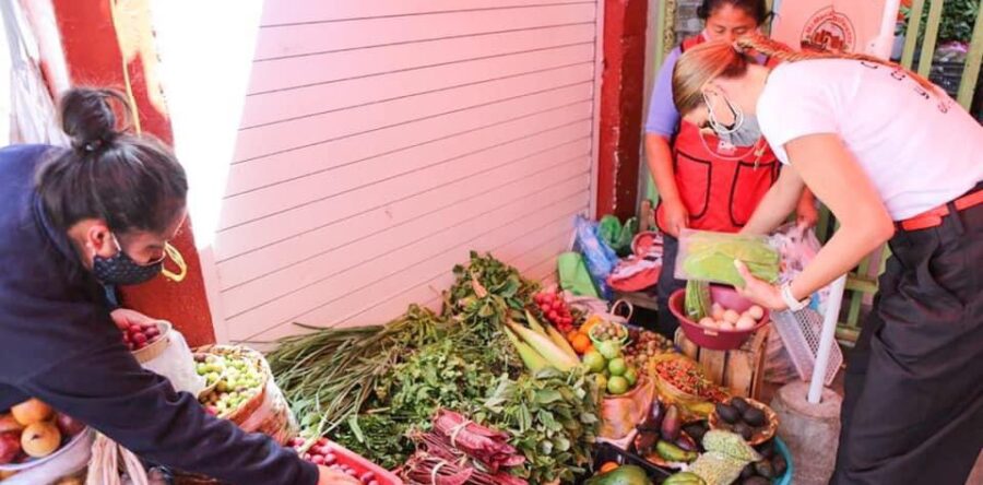 Trabajo incansable del DIF Oaxaca, cinco mercados recorridos en mediodía