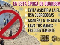 Exhortan a los visitantes a no acudir a las playas de Pinotepa Nacional