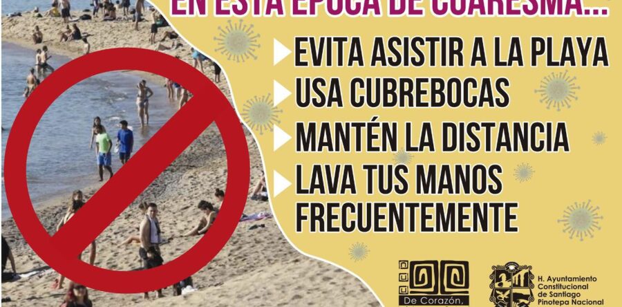 Exhortan a los visitantes a no acudir a las playas de Pinotepa Nacional