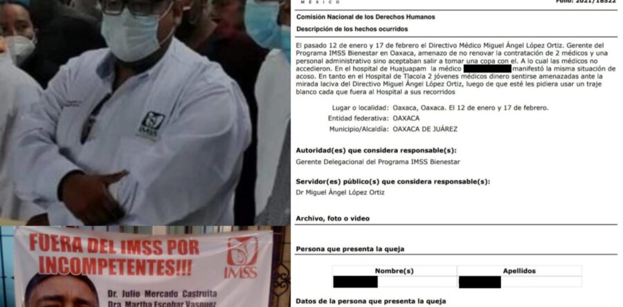 Acosa gerente del IMSS-Bienestar a trabajadoras de salud; amenaza con despedirlas sino se toman una copa con él