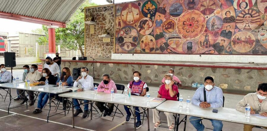 Segego en coordinación con la Segob, concilian conflicto social entre el cabildo de Matías Romero y sus agencias municipales