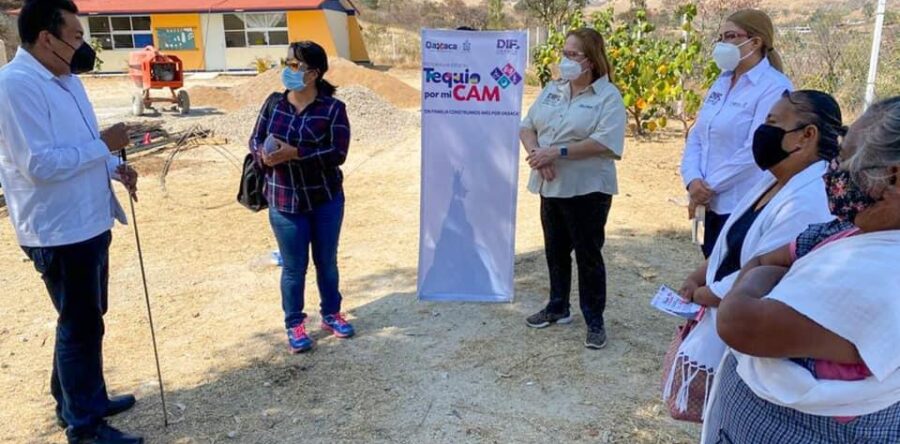 DIF Estatal Oaxaca constata avances de las obras del programa Tequio por mi CAM en los Valles Centrales