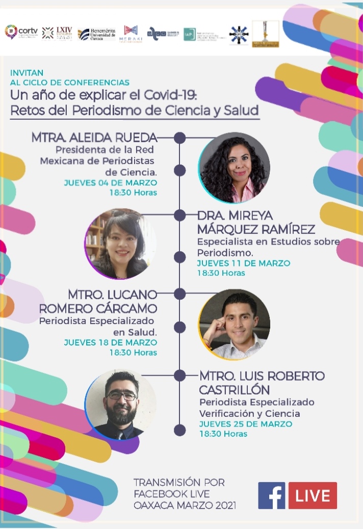Invita la Asociación de Periodistas de Oaxaca al ciclo de conferencias “un año de explicar el Covid-19”