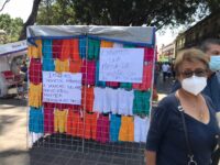 Frente Popular 14 de Junio instala puestos en el Centro Histórico