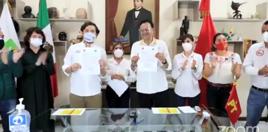De última hora se unen el PT y el PVEM en Oaxaca para ir en candidaturas comunes