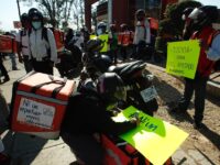 Otra vez repartidores de comida rápida rechazaron los actos de violencia en su contra