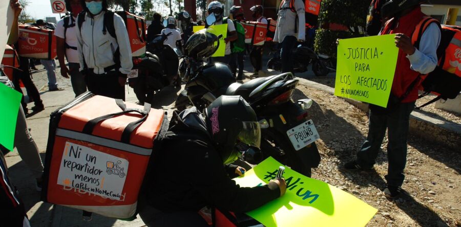 Otra vez repartidores de comida rápida rechazaron los actos de violencia en su contra